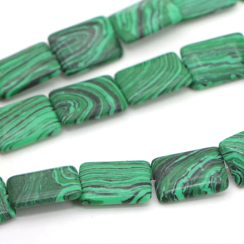 The long square shape of Turkey pine beads (19)