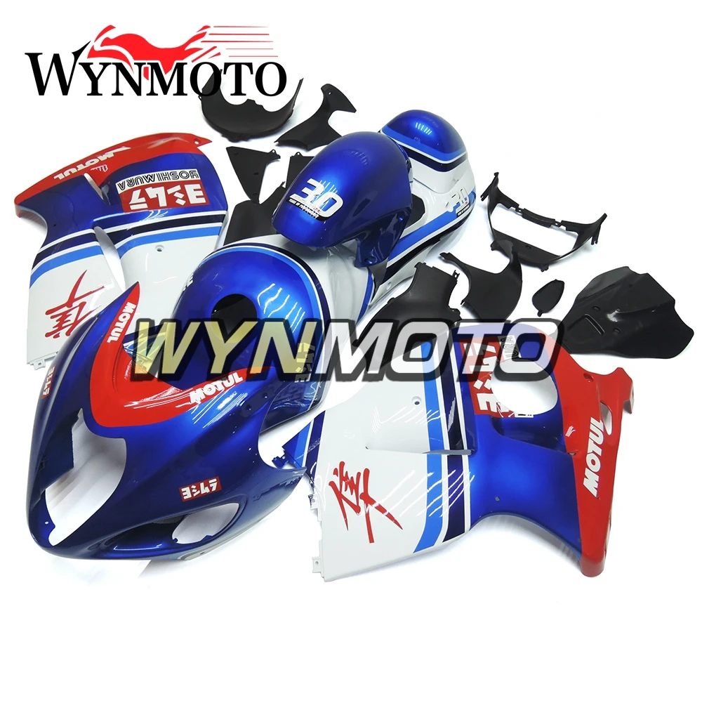 Full ABS Plastic Injection Blue White Red Body Kit For Suzuki GSXR1300 Hayabusa 1997 2007