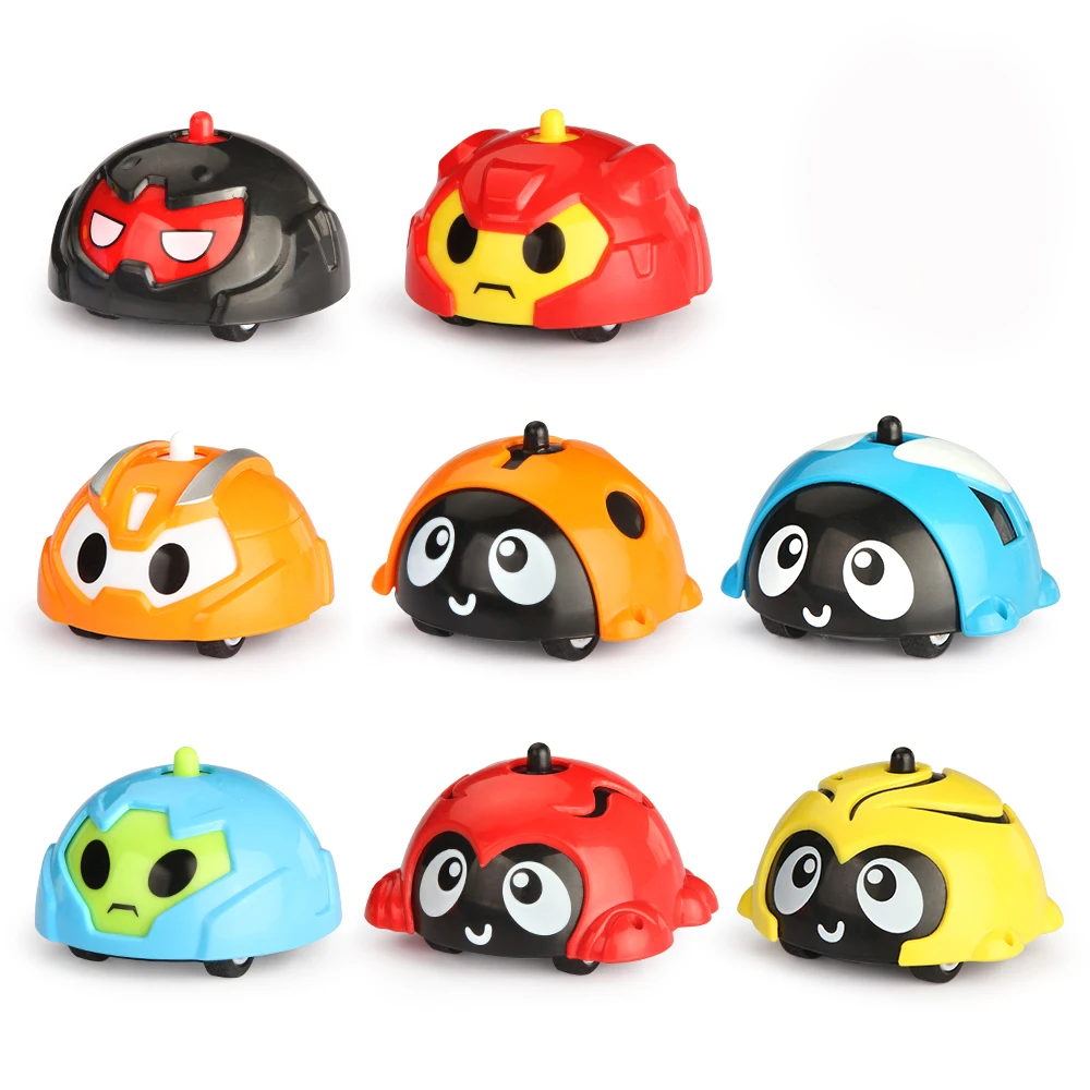 

Spinning Inertial Insect Gyroscope Car Boys Toy Stacked Transfer Mini Car Stunt Fancy Bucket Gyro Toys for Children