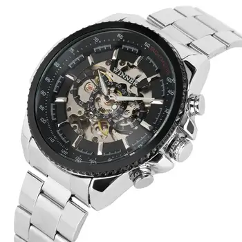 

Mens Watches Mechanical Watch Automatic Self Wind Steampunk Watch Top Brand Luxury Wristwatch Men Clock Male relojes hombre