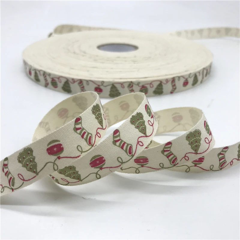 HTB19qykuyOYBuNjSsD4q6zSkFXaE 5 Yards/lot 15mm Cotton Ribbon Handmade Design Printed Cotton Ribbons For Wedding Christmas Decoration DIY Sewing Fabric