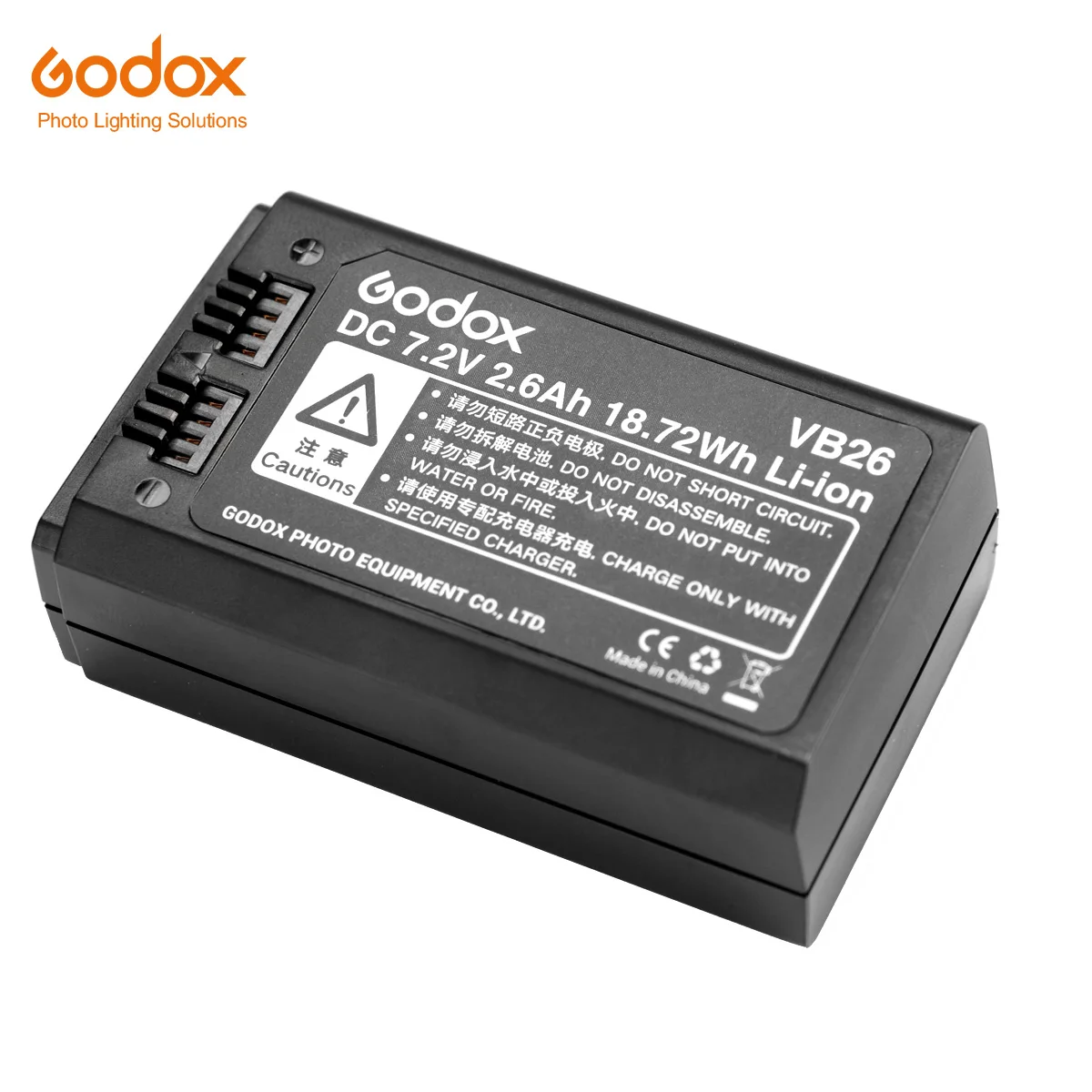 Godox VB26 Speedlight Flash Battery for V1 V1C V1N V1S V1F V1O V1P Speedlite Flash