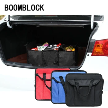 

BOOMBLOCK Foldable Cooler Trunk Organizer For KIA Rio Ceed Sportage VW Polo Passat Golf Touran Nissan Qashqai j11 Storage Box