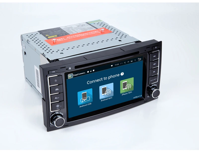 Perfect HIFIF Android 7.12 Two Din 7 Inch CarDVD Player For Touareg/Volkswagen With Dual Channel Canbus 3G Wifi GPS Navigation Bluetooth 7