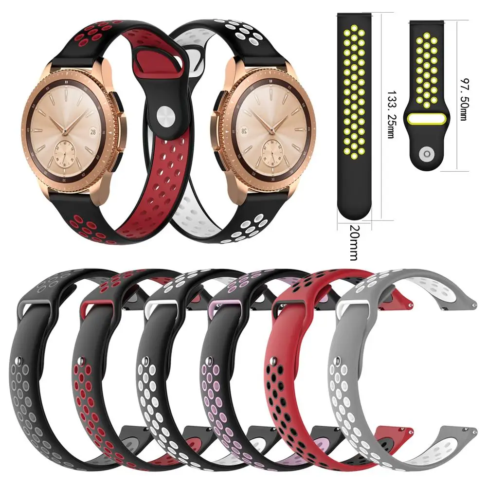 New Arrival Double Color Silicone Sport Watch Strap Wrist Strap for