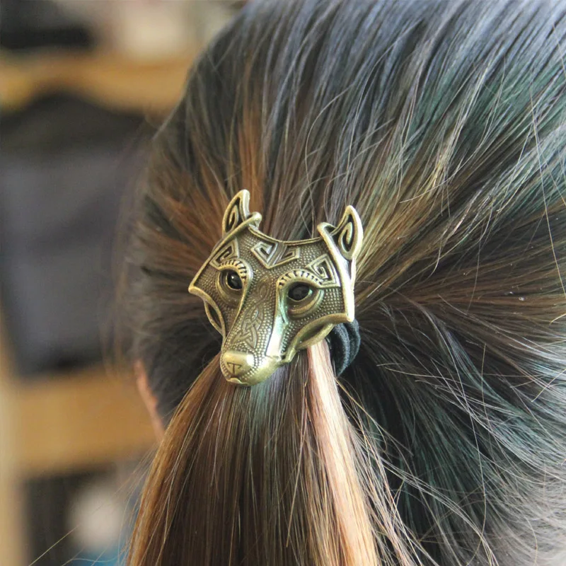 

Yage 4color vikings wolf elastic hair band