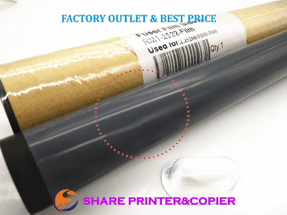 

1 Original M5035 fuser sleeve film For HP 5000 5100 5200 M5025 5035 M712DN M725dn M725 M725 M435nw M701 M706 RM1-2522 -FM3