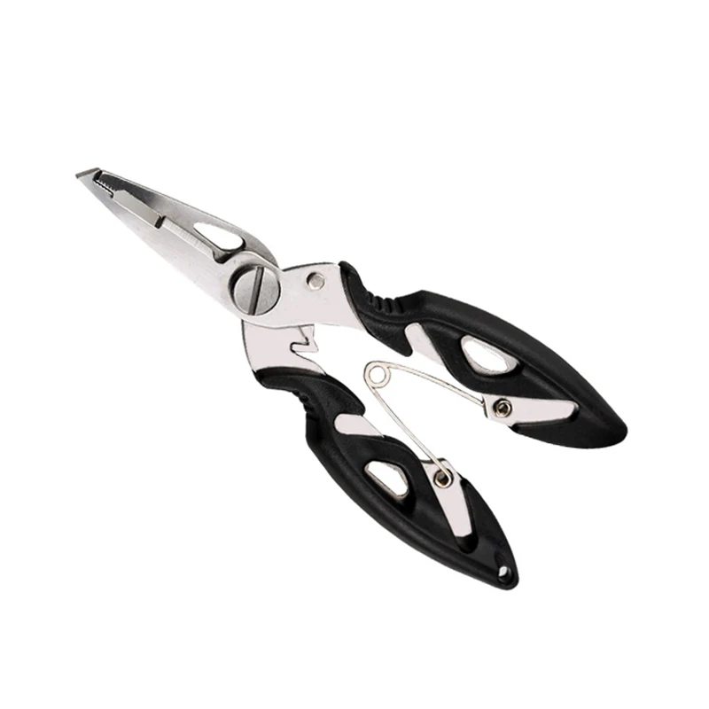 

Stainless Steel Fishing Plier Scissor Braid Line Lure Cutter Hook Controll Remover Tackle Tool Cutting Fish Lip Use Kit Scissors