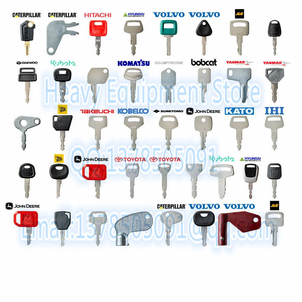 

New Ultimate Master Excavator 41 key set P8500 H800 D100 D300 JD JCB Bobcat HD62 JDS JDG 777 T250 8398 14607 459A 83353 52160