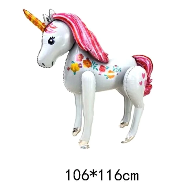 

Unicorn Party Decorations Supplies 3D Large Unicornio Walking Animal Foil Balloons Girls Birthday Theme Party Decor Favors