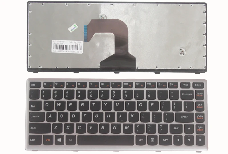 Новая клавиатура для ноутбука lenovo Ideapad S300 S400 S405 S400T S400u M30-70 25208654 25208594 US черный/белый