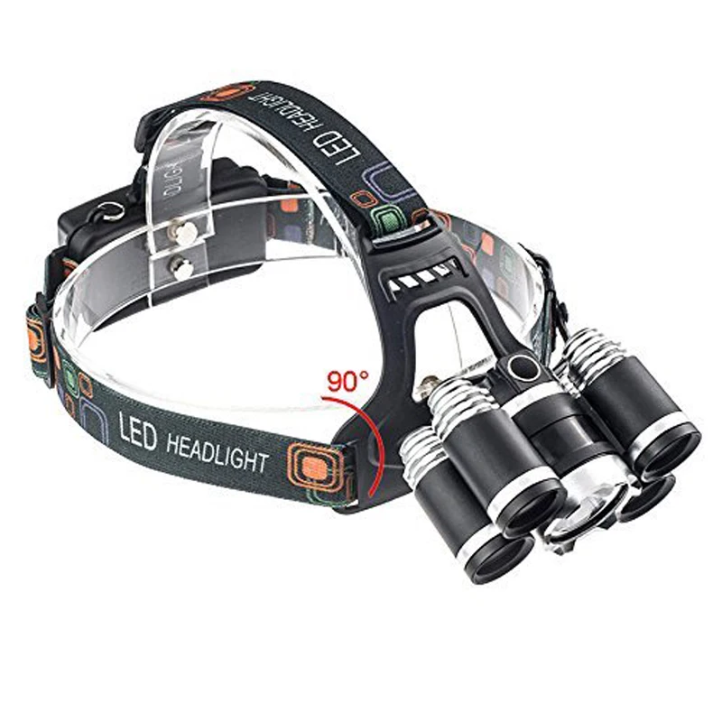 16000LM Led Fishing Light Headlamp 5leds XM-L T6 Cree Led Head Lamp Waterproof 18650 Rechargeable Battery Flashlight Torch Light (22)