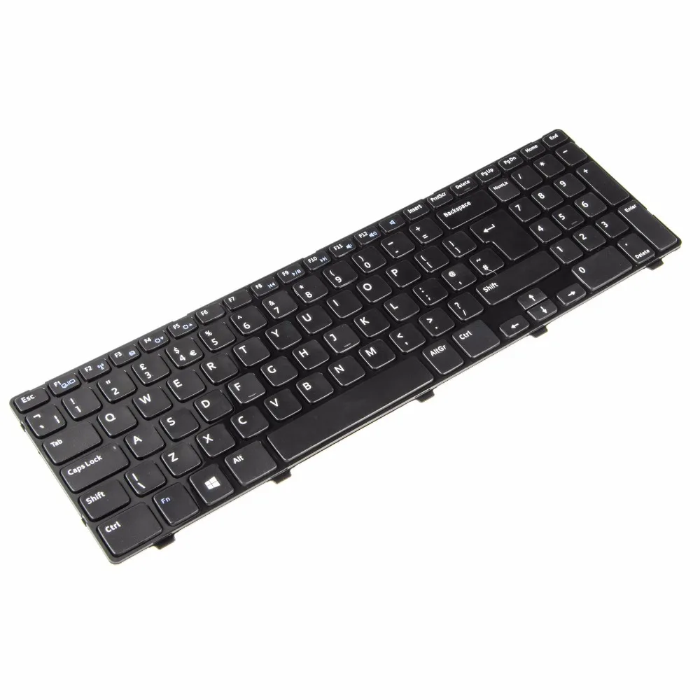 Gzeele-novo Teclado Preto Retroiluminado para Computador Portátil Dell Pk130sz1a10 Qverty uk Inglês - Imagem 2