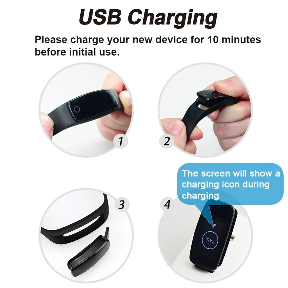 Спортивные Смарт часы Teamyo ID107 Plus с пульсометром и Пульсометром|smart bracelet|fitness