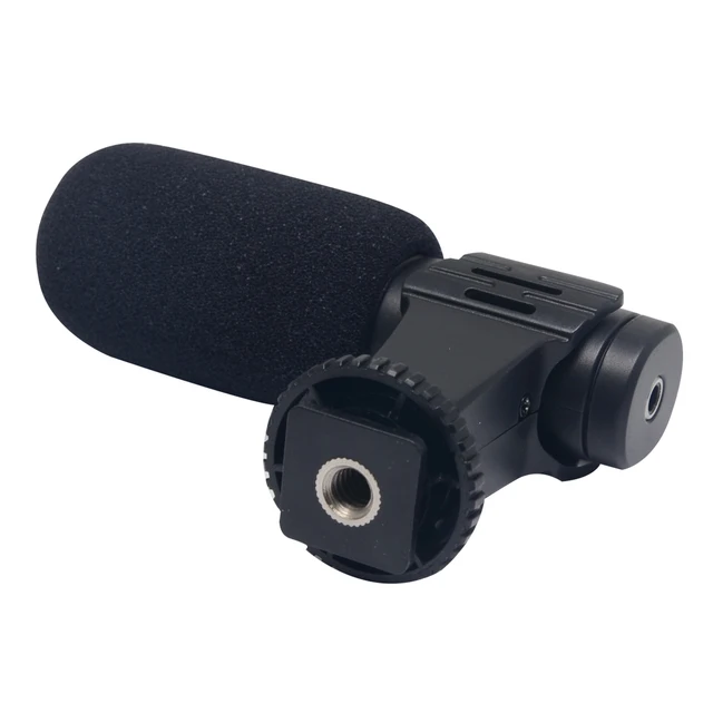 Microphone Mini Portable 3.5mm Condenser For SLR DSLR Smart Video Camera Outdoor Interview Mic Microphone With windproof cover