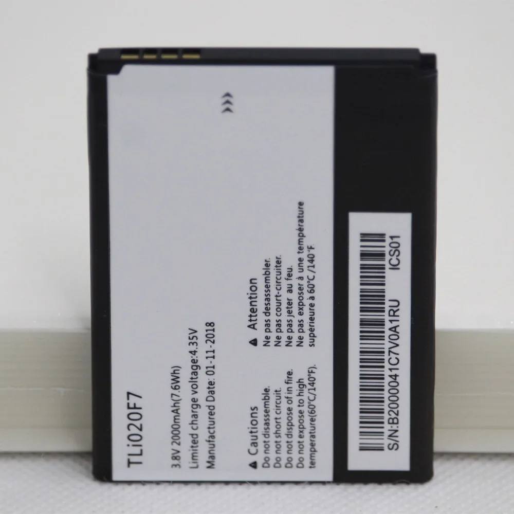 10 шт./лот 2000 мАч новый аккумулятор TLI020F7 для Alcatel PIXI 4 5045D Pop 2 5042D C7 7040 7040D 7041 7041D J720 J720T