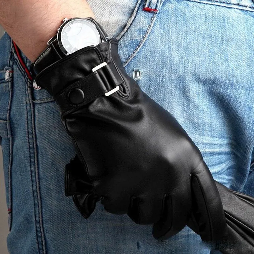 2014 NEW style winter men leather gloves thicken warmth winter Genuine leather gloves fashion wrist men sheepskin gloves 2014 NEW style winter men leather gloves thicken warmth winter Genuine leather gloves fashion wrist men sheepskin gloves