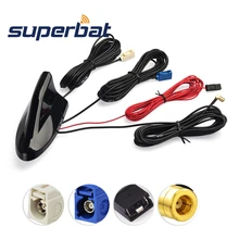 Антенна в виде акульих плавников на крыше автомобиля Superbat, автомобильная gps-навигационная система DAB цифровое радио в тире DAB тюнер Автомобильный Стерео FM/AM радио