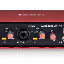 Значок Мобильный U внешний usb-звуковой интерфейс ASIO сети студия звукозаписи Профессиональный 4-In/4-Out для профессиональных студий звукозаписи