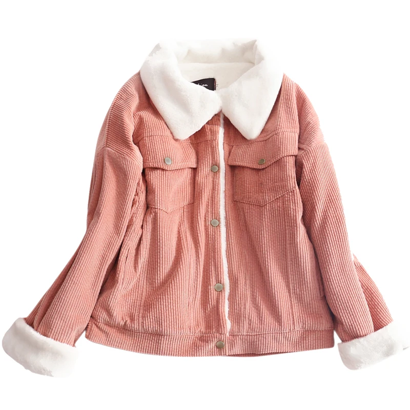 Veste Luxe Nouvelle Harajuku 1 Manteau Mode Coton pink Loisirs Fit De Femmes 3 Épaississent 2 Streetwear Treillis Slim Vêtements coréen gqgZwB