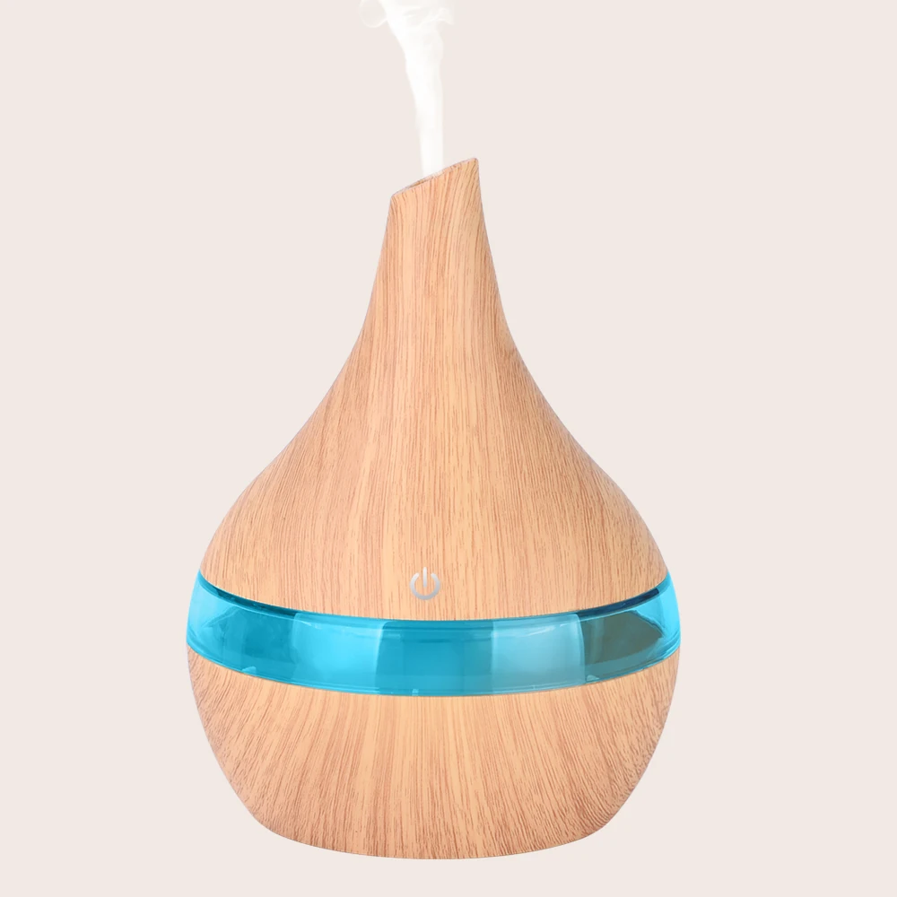 

USB Electric Aroma air diffuser wood Ultrasonic air humidifier Essential oil Aromatherapy cool mist maker for Office Home 300ml