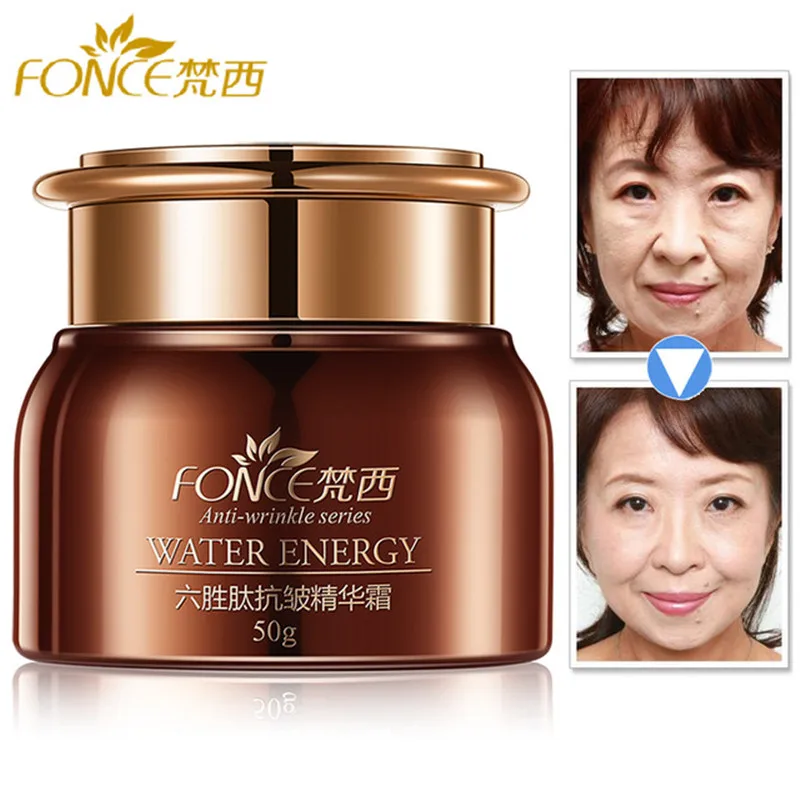 Online Fonce Corea antiedad removedor de arrugas crema facial piel seca hidratante lifting facial reafirmante crema de día noche péptido suero 50g