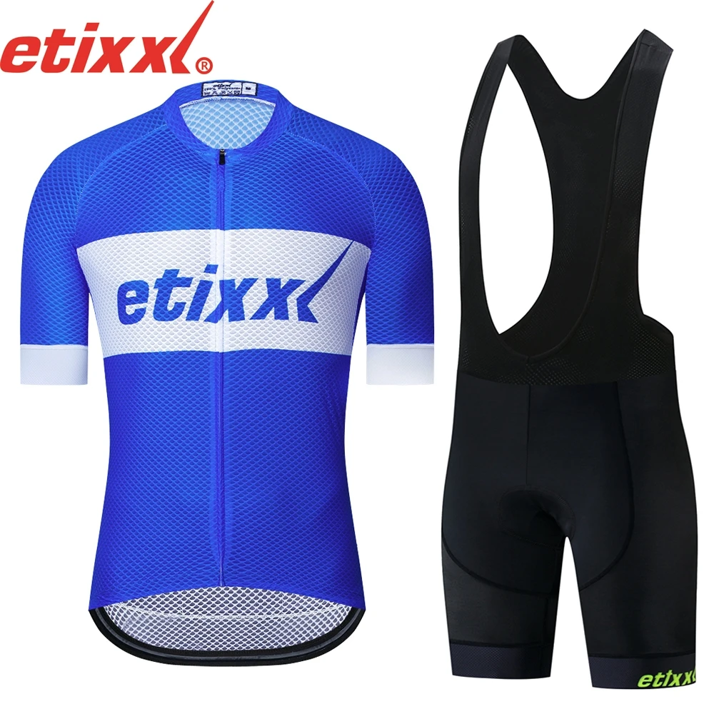 Командные велосипедные Джерси Tenue cyclместа 2018 комплекты с коротким рукавом