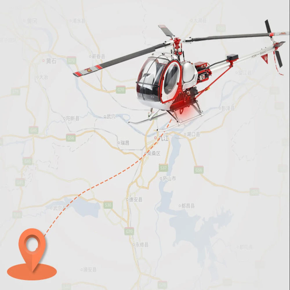 Смарт вертолет SCHWEIZER 300C Hughes 6 каналов RC GPS RTF пульт дистанционного управления