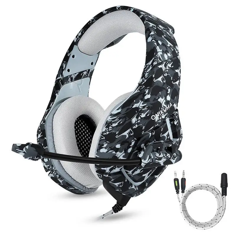 BEESCLOVER K1 Headset Stereo Bass Surround PC Gaming Headphones Game Headset with Mic for PC Mobile Phone for PS4 Xbox One d30 BEESCLOVER K1 Headset Stereo Bass Surround PC Gaming Headphones Game Headset with Mic for PC Mobile Phone for PS4 Xbox One d30