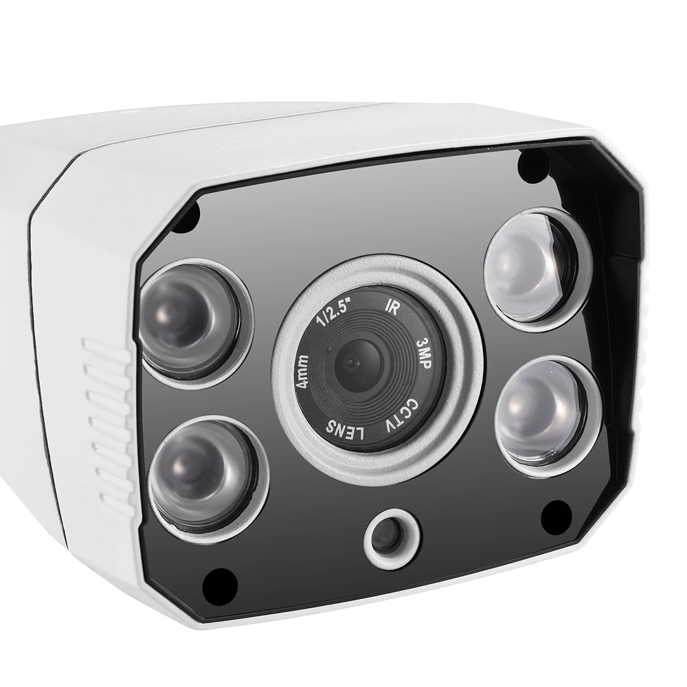Azishn H.265 IP Камера 2mp/4mp 25fps ONVIF 4ir обнаружения движения RTSP IP66 металл открытый