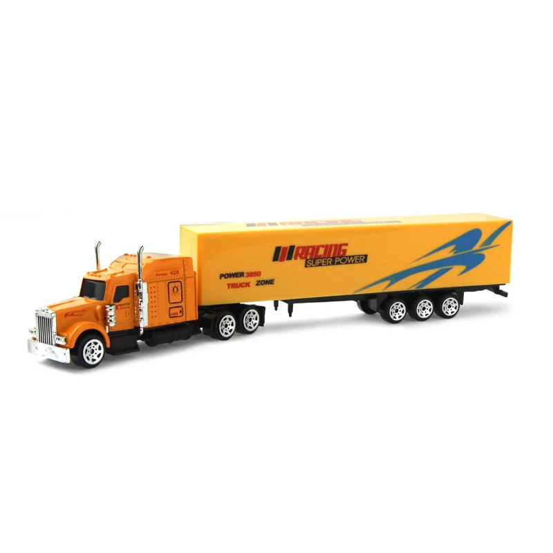 1 шт. раздвижная модель грузовика из сплава литой под давлением автомобильный Контейнер для игрушек масляный грузовик-цистерна многоцветные игрушечные транспортные средства подарок на день рождения для детей - Цвет: B Yellow