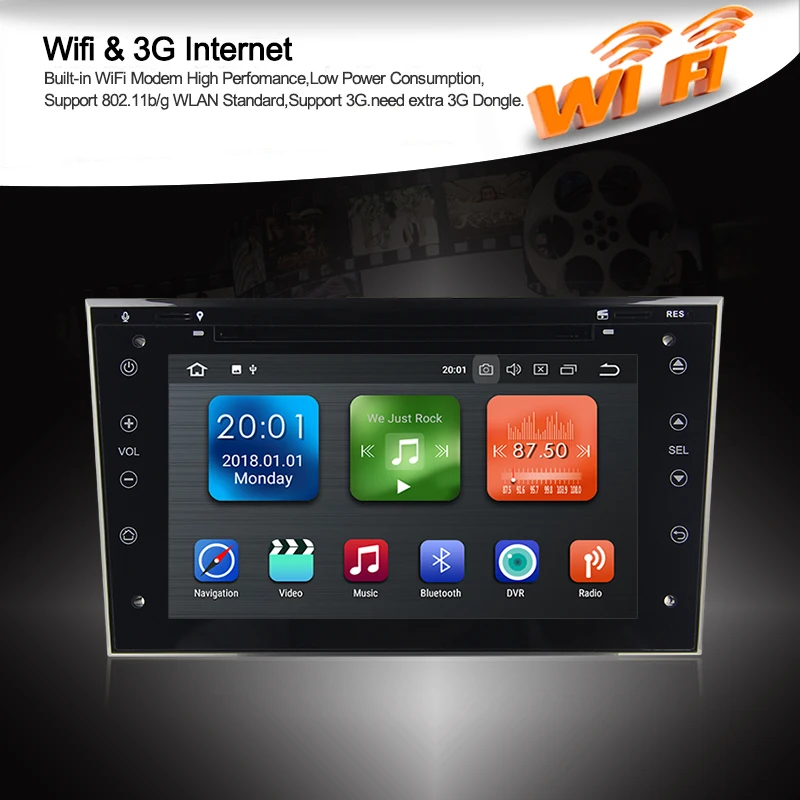 Flash Deal KSAOTU 7" DAB+ 4G Android 8.0 Car DVD Player SD GPS for Opel Vauxhall Corsa Vectra Zafira Astra 4