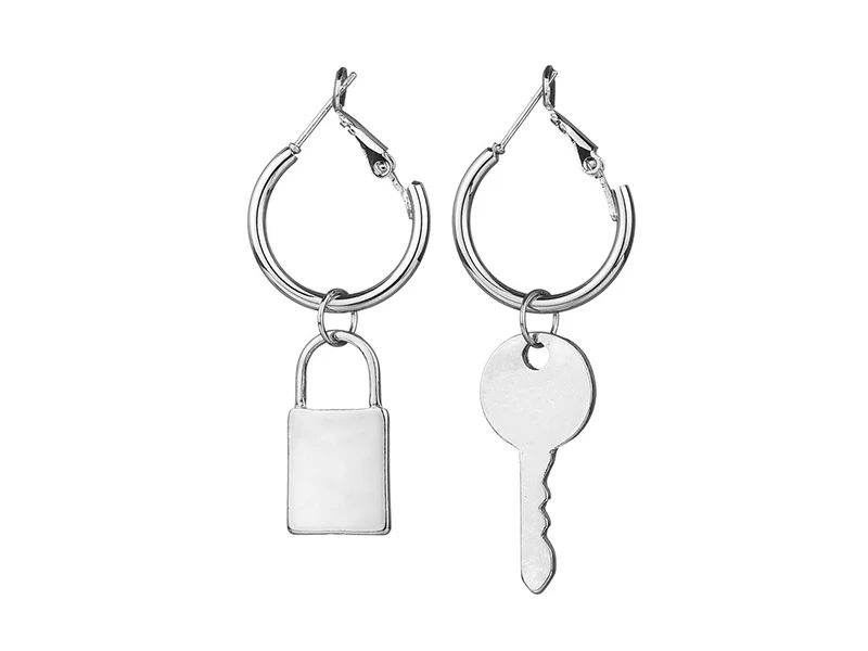 Lock Key Earrings (2)