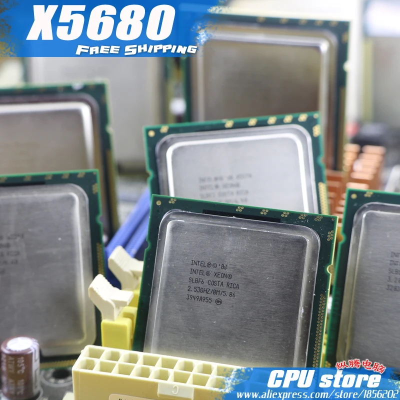 Процессор Intel Xeon X5680 cpu/3,33 ГГц/LGA1366/12 МБ кэш L3/шесть ядер/серверный cpu, есть, ЦП X5670