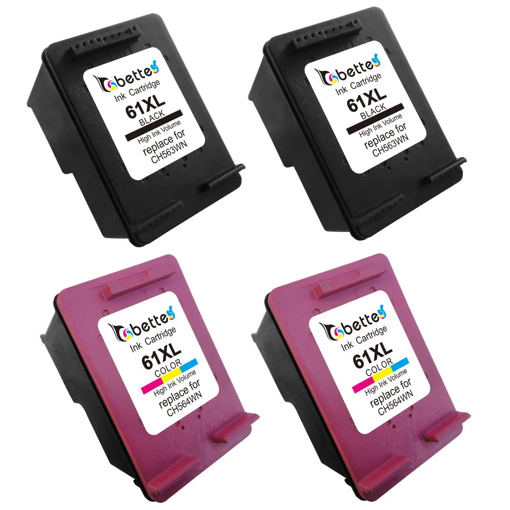 6PK For HP #61 XL Color Ink Cartridge Officejet 2620 4630 4632 ENVY 5539 CH564WN