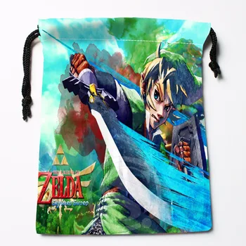 

Fl-Q126 New The Legend Of Zelda &8 Custom Printed receive bag Bag Compression Type drawstring bags size 18X22cm 711-#Fl126