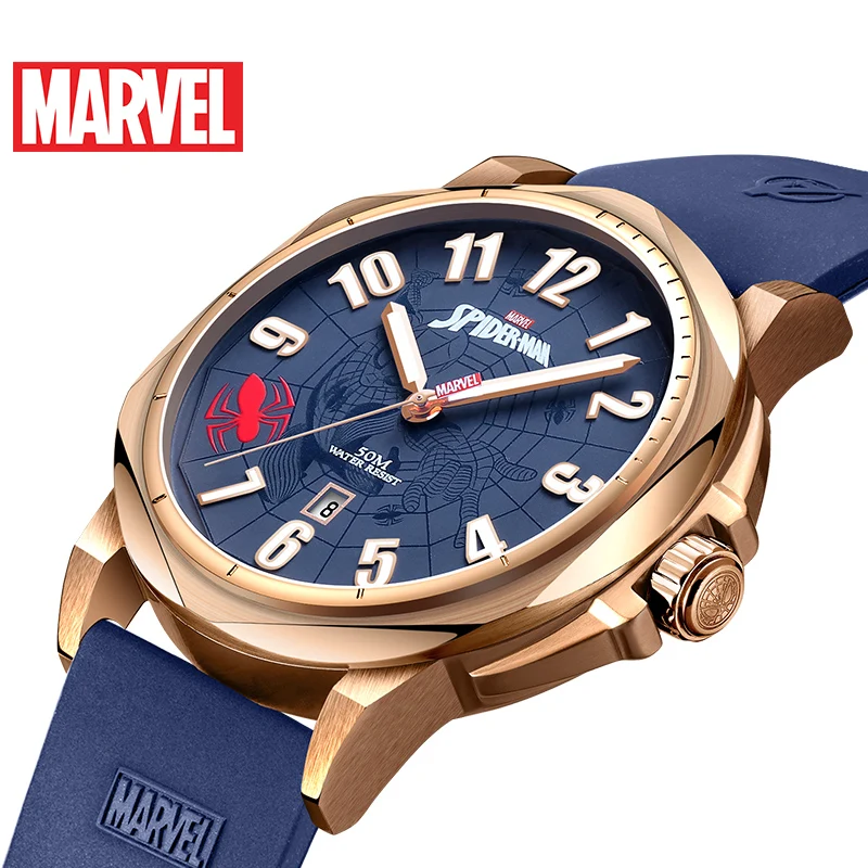 

Hot Official authorization original Marve AVENGERS SPIDER MAN QUARTZ watch Waterproof Male stainless Steel Luxury M-9065 NEW
