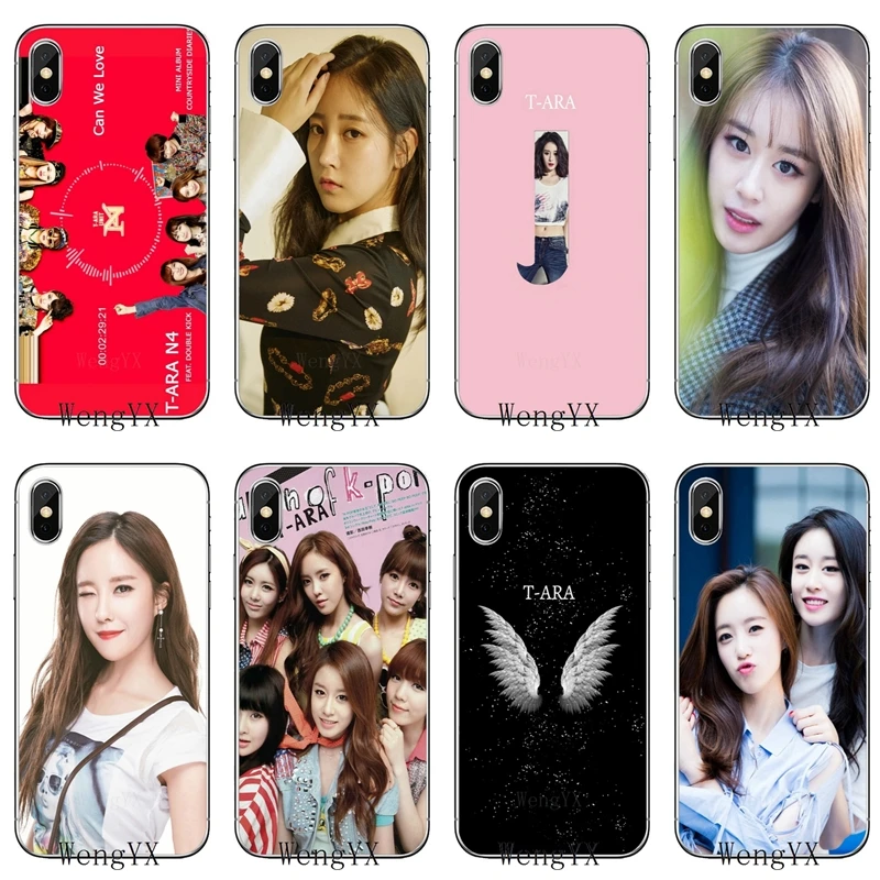 

tpu Soft Accessories phone cover case For Apple iPhone X XR XS Max 8 7 6s 6 plus SE 5s 5c 5 4s 4 T-ara Qri Hahm Eun Jung Jiyeon