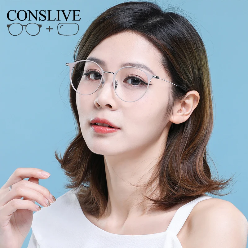 

Round Mulifocal Glasses for Women Circle Prescription Progressive Eyeglasses Myopia Spectacles Clear Lenses Reading Glasses