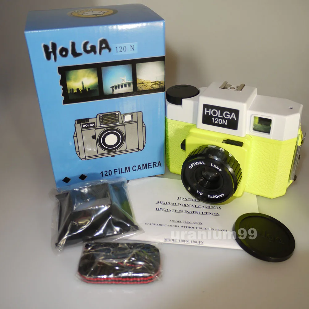 Holga 120N 120 Н Средний Формат Пленки Пластиковые Линзы Игрушечной Камеры ЛОМО Оснастки 6x6 6x4. 5-Night Glow