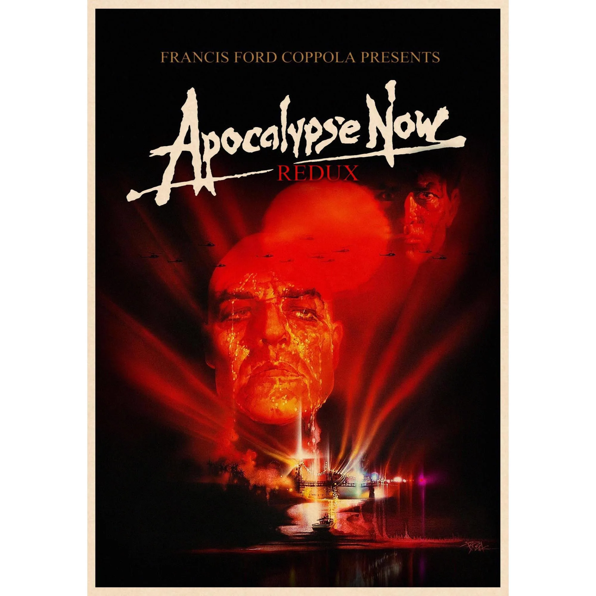 Фильм «Apocalypse Now», украшение для домашнего интерьера, крафт-фильм, плакат, рисунок, наклейки на стену 42*30 см - Цвет: Розовый