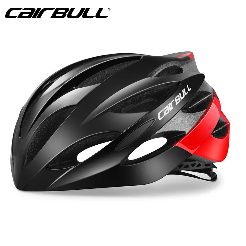 Cairbull велосипедный шлем PC+ EPS интегрированный Литой Сверхлегкий дышащий Удобный MTB дорожный защитный шлем для велосипеда Casco Ciclismo - Цвет: black Red
