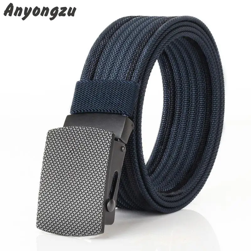 

New Pearl Fabric Leisure Men Tactical Belt High-grade Pure Nylon Convenient Quickly Unlock Belt Free Adjustable Length Waistband