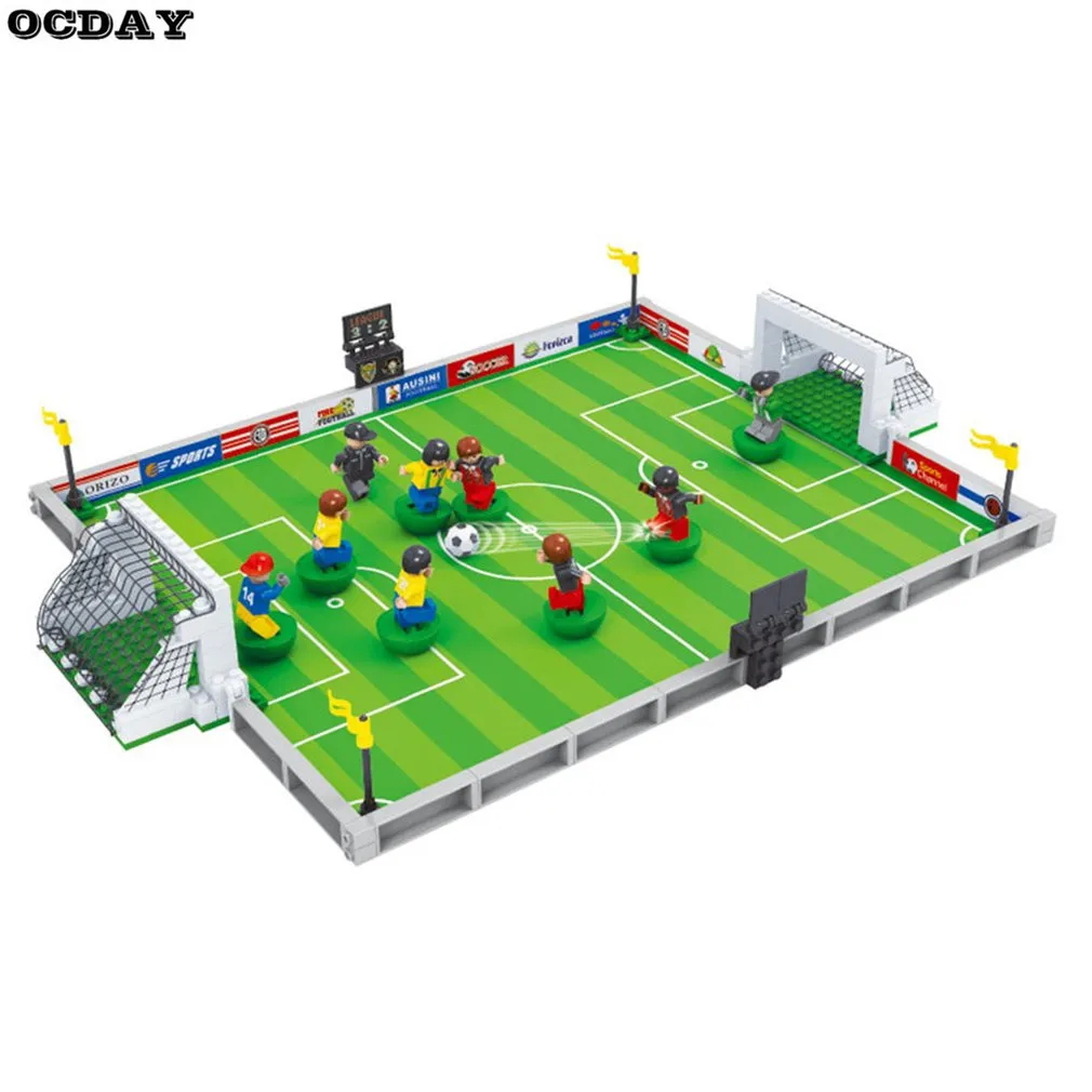 

OCDAY Model Building Kits Compatible For City Football 3D Blocks Educational Model Toys Develop Hobbies Interest For Child