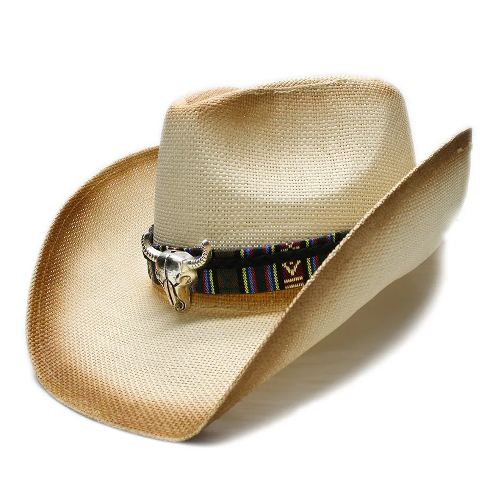 Retro Women's Men's Unisex's Summer Straw Beach Cowboy Western Cowgirl