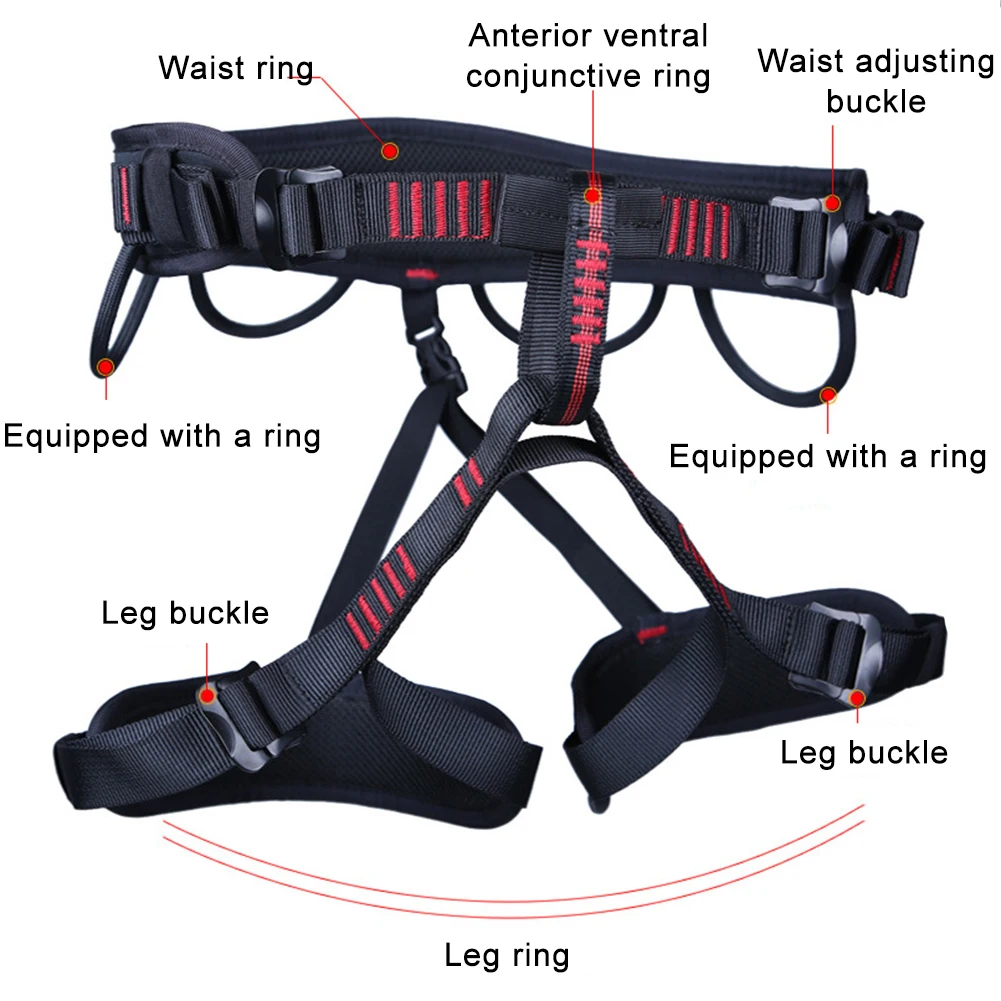Открытый скалолазание Альпинизм Скалолазание спасательный ремень безопасности жгут группы