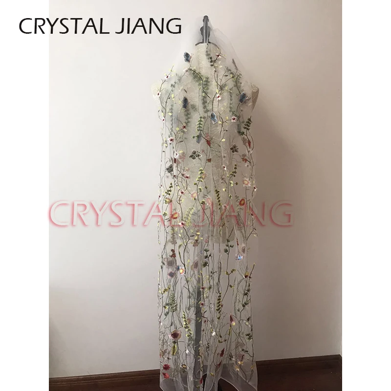 

Summer Floral Bridal Veils One Layer Emboridery Bead Edge Wedding Veils