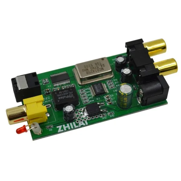 L5 Audio Signal Conversion Decoder Board DAC Analog Signal Input to Fiber Coaxial Signal Output