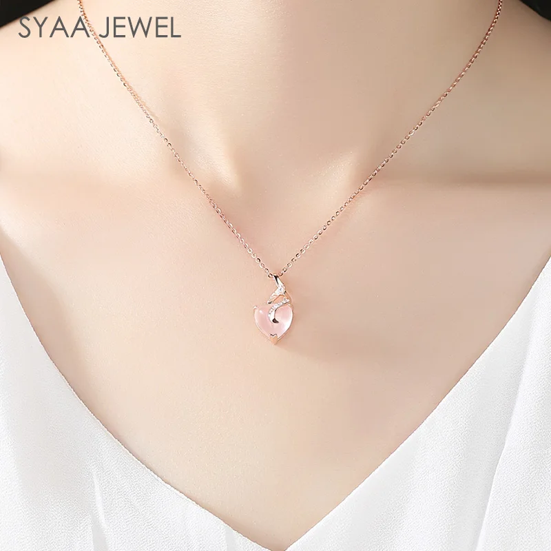 Sterling Silver Woman Necklace Rose 