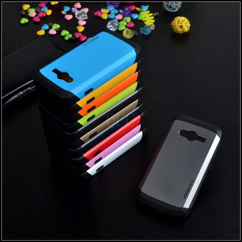 

For Samsung galaxy ace 4 nxt G313 G313h SLIM ARMOR Anti-knock phone bags Case protective silicone colors cover + 1pcs Lcd film